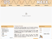 Tablet Screenshot of maxxups.com